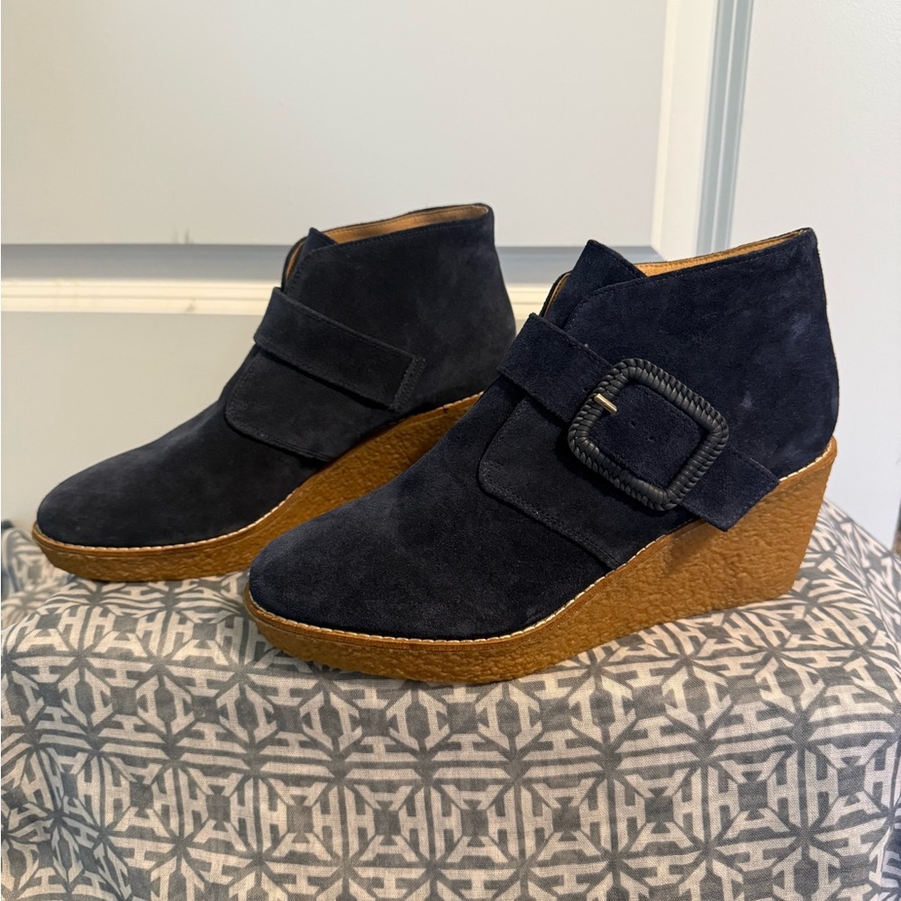 Jack Rogers Women's Suede Wedge Ankle Boots